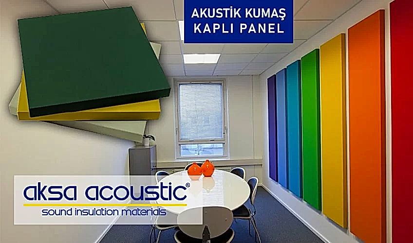 akustik kumaş kaplı ses yalıtım paneli
