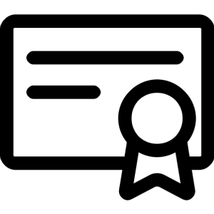 sertifika ikon
