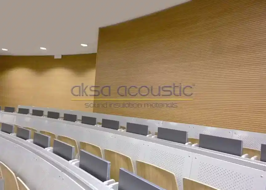 Derzli Duvar Paneli 13 akustik derzli ahşap panel