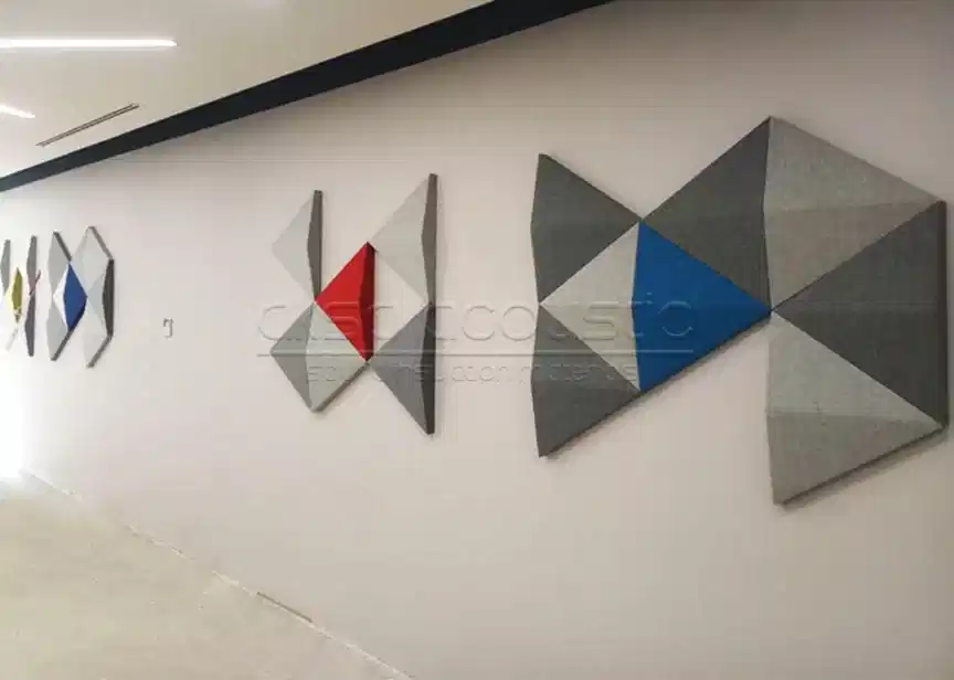 3D Akustik Kumaş Kaplı Panel 8 akustik kumaş kaplı 3d ses yalıtım paneli