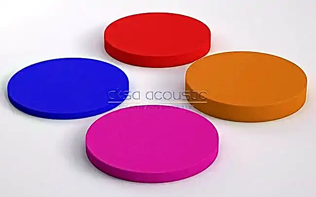 akustik kumaş kaplı daire panel
