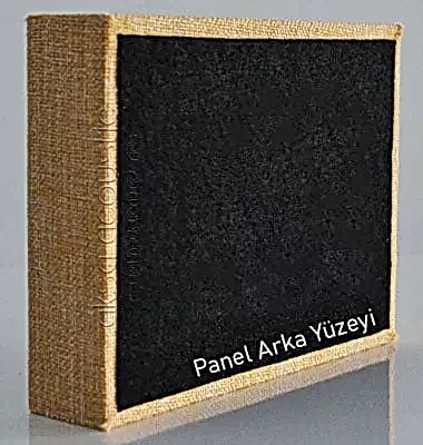 akustik kumaş kaplı panel detayı