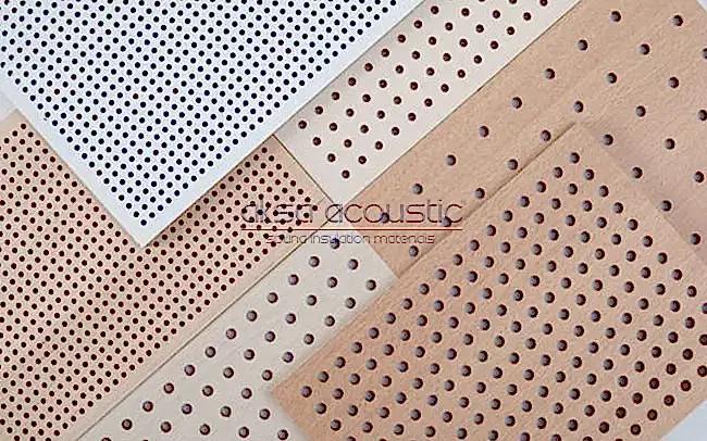 8000 Delikli Ahşap Panel 1 delikli akustik ahşap panel