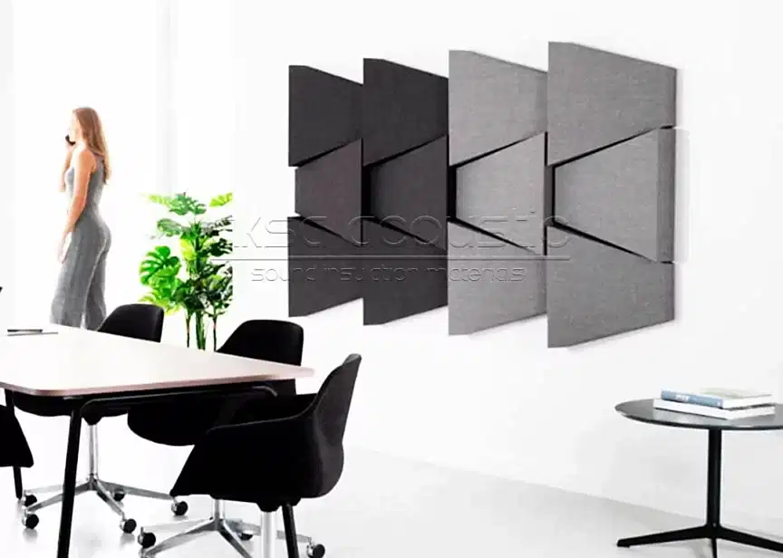 3D Akustik Kumaş Kaplı Panel 11 kumaş kaplı 3 boyutlu duvar paneli