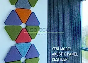yeni model akustik kumaş kaplı paneller