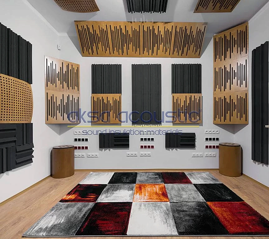 Akustik Ahşap Basstrap 4 ahşap difüzör basstrap panel