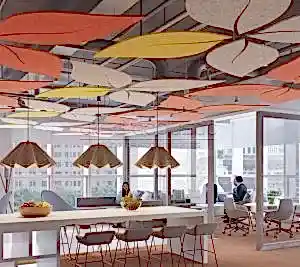 Tavan Ses Yalıtımı 9 akustik canopy tavan paneli keçe