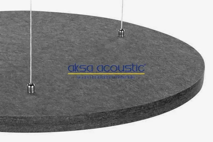 Akustik Keçe Canopy Tavan Paneli 6 akustik keçe tavan panelleri