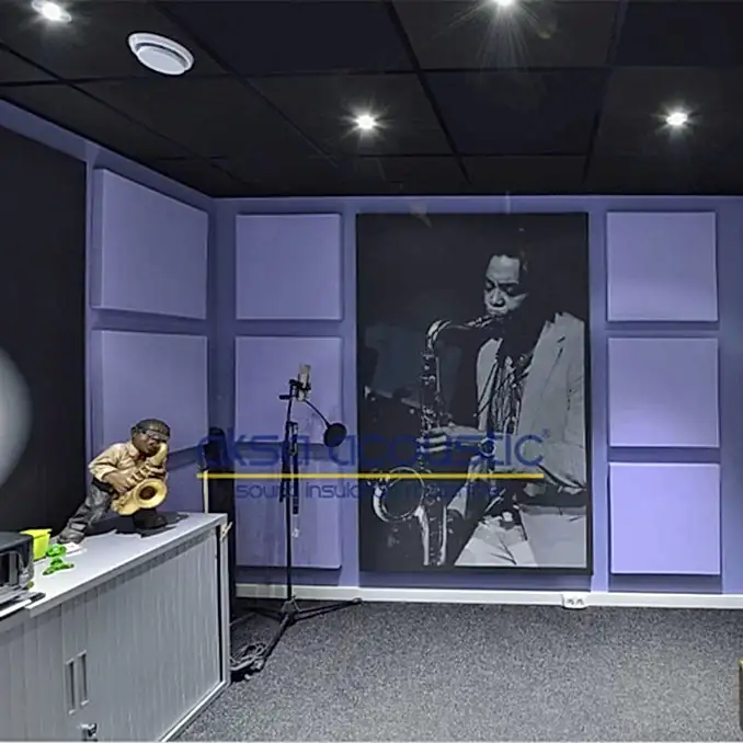 Akustik Malzemeler 4 akustik kumaş kaplı paneller