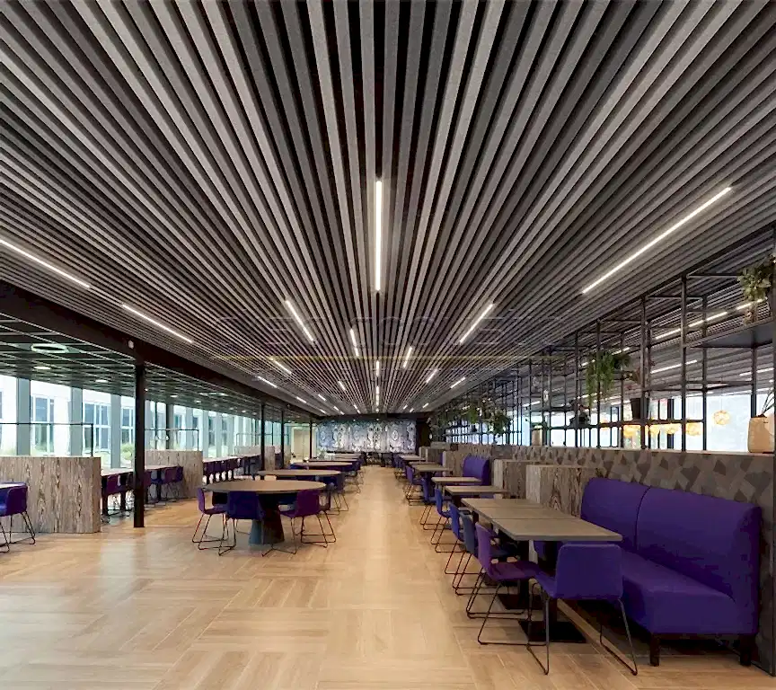 Akustik Keçe 3 doğrusal linear akustik keçe panel