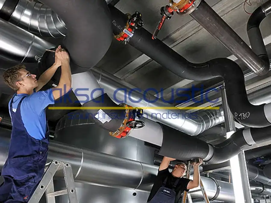 Elastomerik Ses Yalıtım Levhaları 6 elastomerik kaucuk sunger hava kanallari