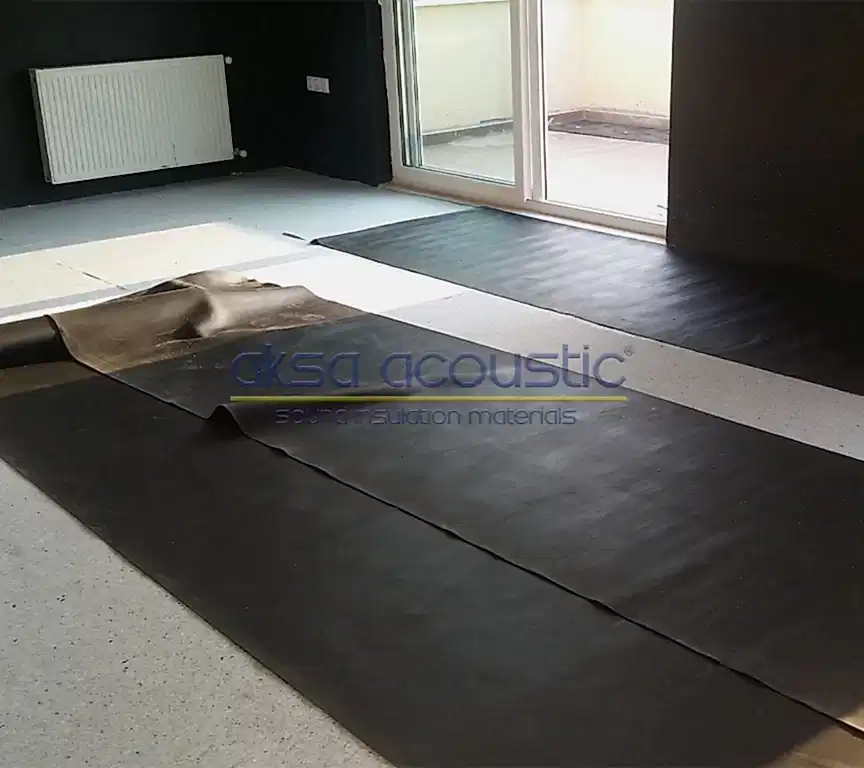 Ses Yalıtımı 17 pvc kauçuk ses yalıtım bariyeri zemin izolasyonu